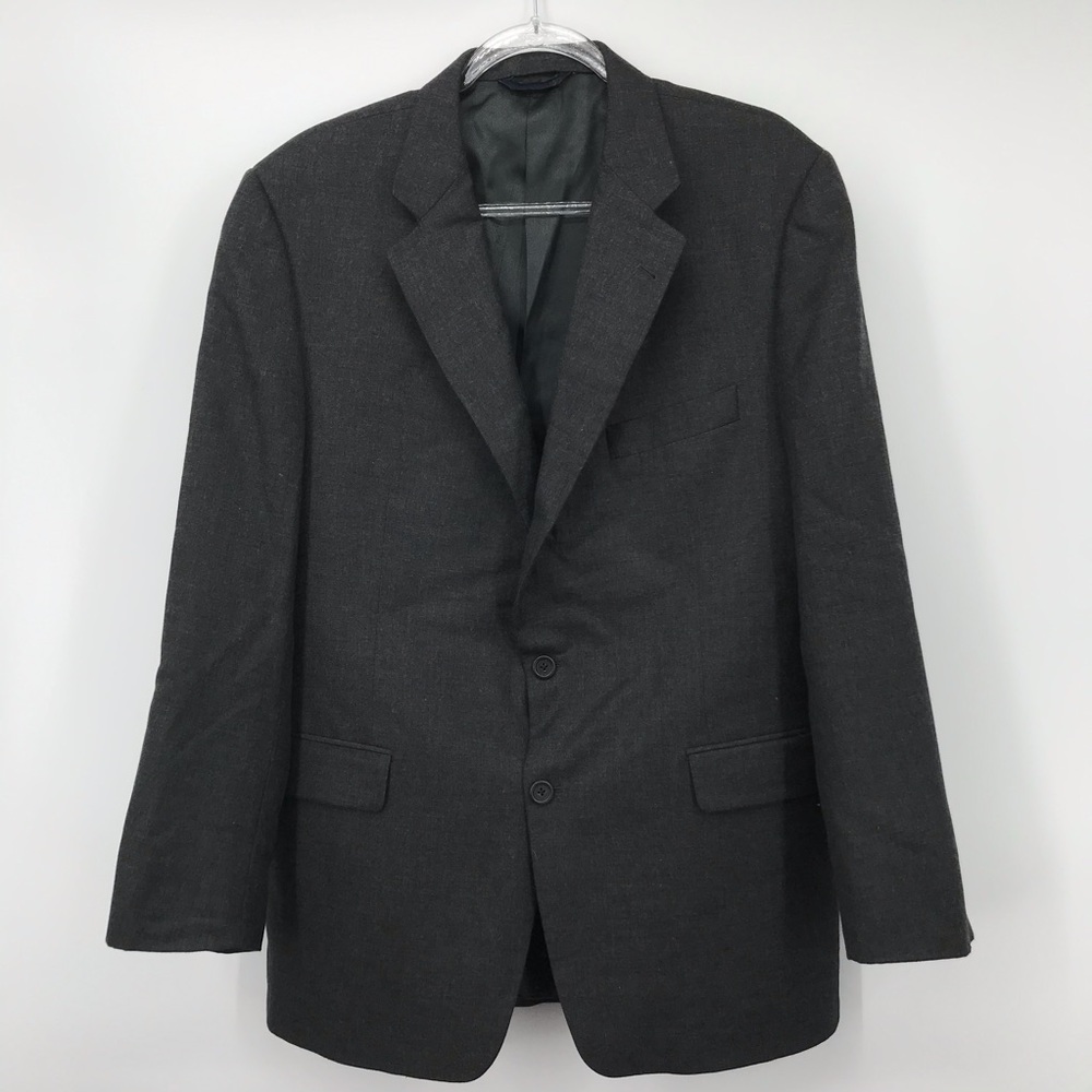 Burberry 44 Reg Blazer Gray Cashmere Silk Grey